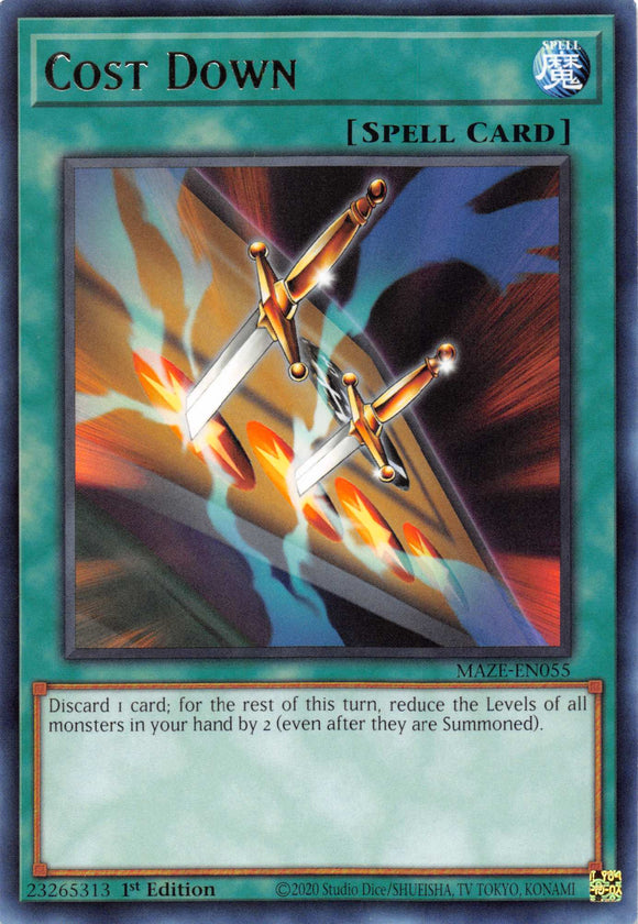 Cost Down [MAZE-EN055] Rare