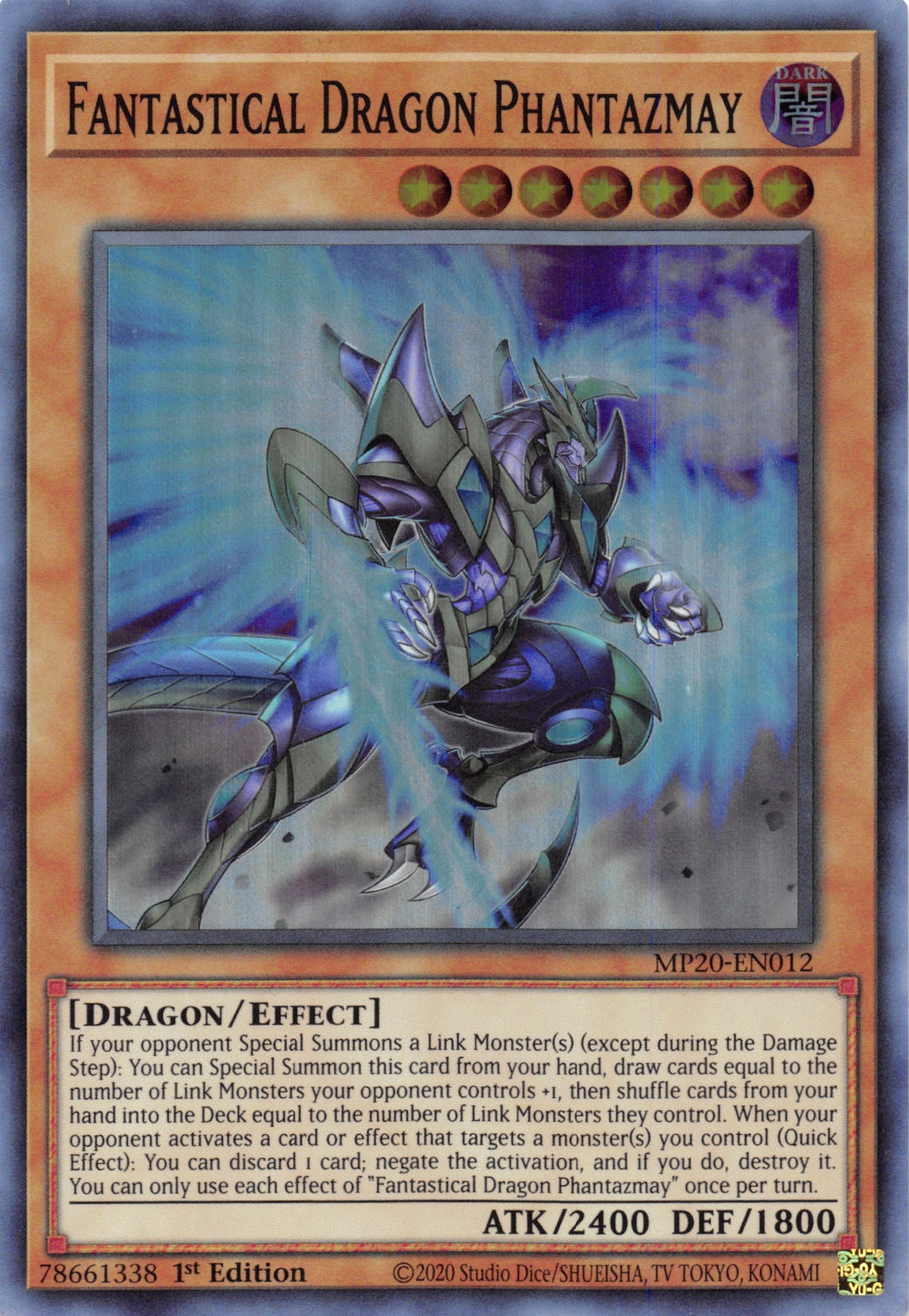 Fantastical Dragon Phantazmay [MP20-EN012] Super Rare
