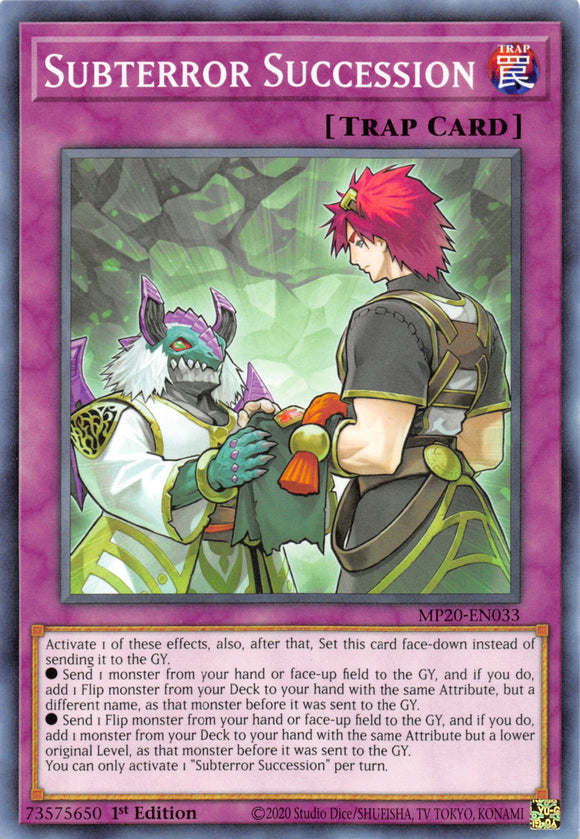 Subterror Succession [MP20-EN033] Common