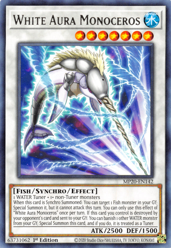 White Aura Monoceros [MP20-EN142] Rare