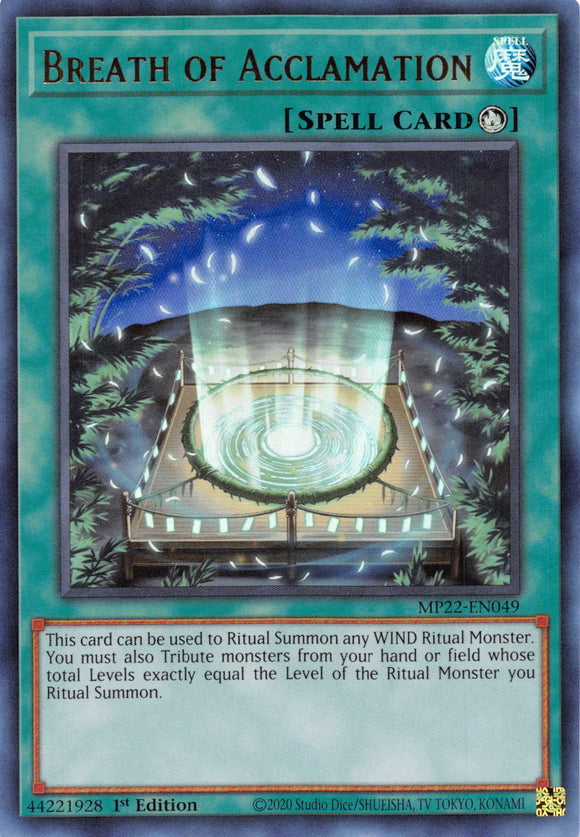 Breath of Acclamation [MP22-EN049] Ultra Rare