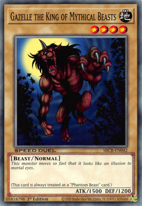 Gazelle the King of Mythical Beasts [SBCB-EN042] Common - Duel Kingdom