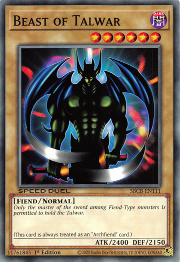 Beast of Talwar [SBCB-EN111] Common - Duel Kingdom