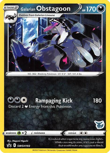 Galarian Obstagoon (SWSH193) (Battle Academy 2022 Eevee Deck) [Sword & Shield: Black Star Promos]