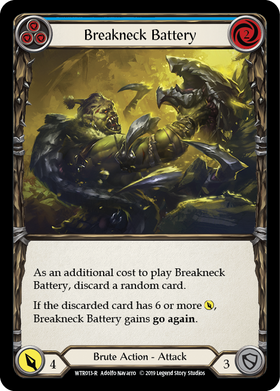 Breakneck Battery (Blue) [WTR013-R] Alpha Print Normal - Duel Kingdom