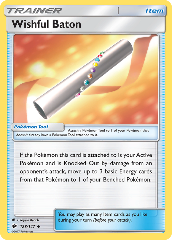 Wishful Baton (128/147) [Sun & Moon: Burning Shadows] - Duel Kingdom