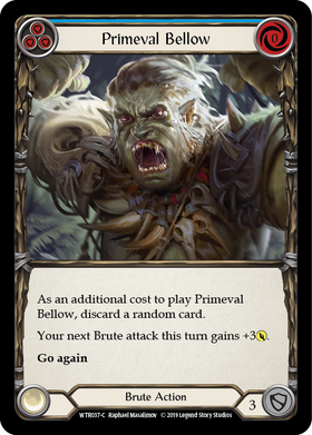 Primeval Bellow (Blue) [WTR037-C] Alpha Print Normal - Duel Kingdom
