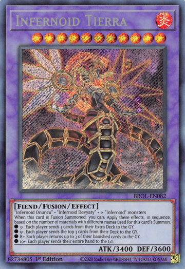 Infernoid Tierra [BROL-EN082] Secret Rare - Duel Kingdom