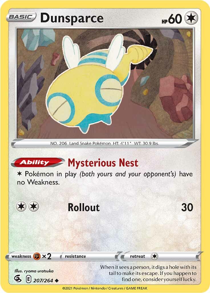 Dunsparce (207/264) [Sword & Shield: Fusion Strike] - Duel Kingdom