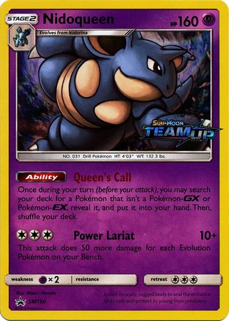 Nidoqueen (Staff) (SM160) [Sun & Moon: Black Star Promos] - Duel Kingdom