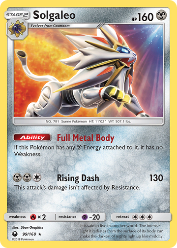 Solgaleo (99/168) [Sun & Moon: Celestial Storm] - Duel Kingdom