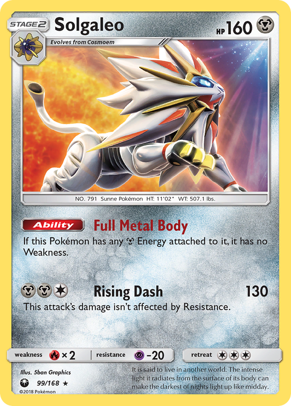 Solgaleo (99/168) [Sun & Moon: Celestial Storm] - Duel Kingdom