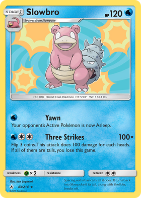 Slowbro (43/214) [Sun & Moon: Unbroken Bonds] - Duel Kingdom