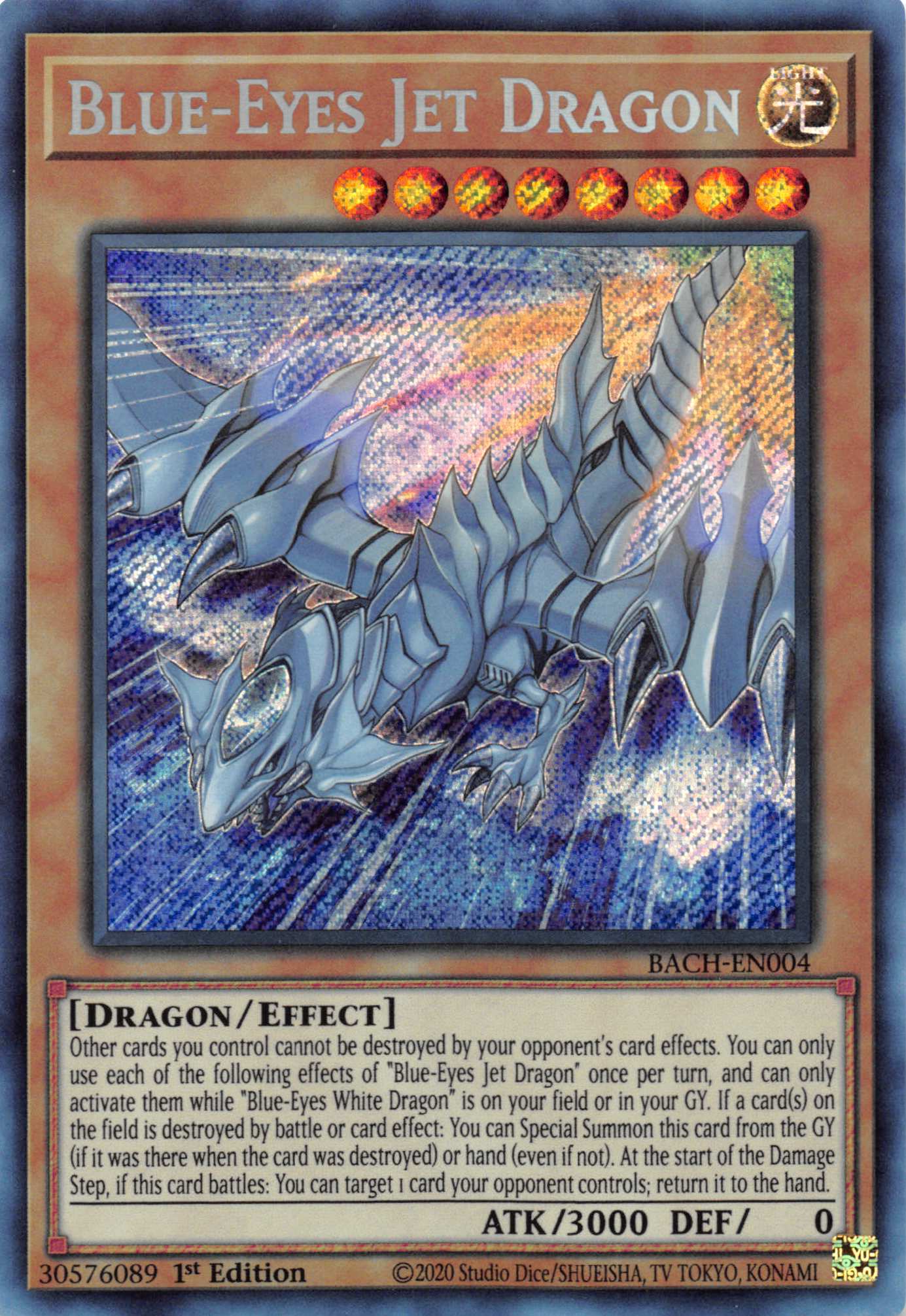 Blue-Eyes Jet Dragon [BACH-EN004] Starlight Rare - Duel Kingdom