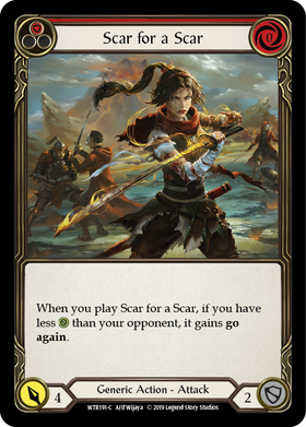 Scar for a Scar (Red) [WTR191-C] Alpha Print Normal - Duel Kingdom