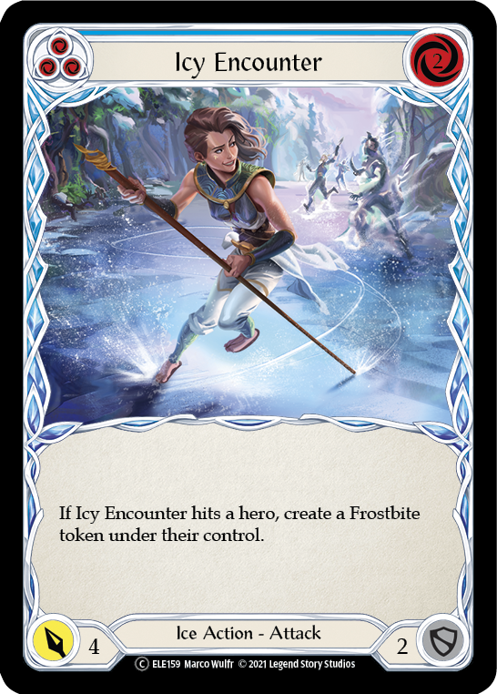 Icy Encounter (Blue) [U-ELE159] Unlimited Normal - Duel Kingdom