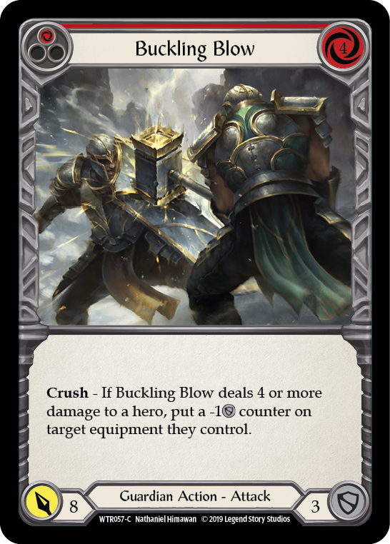 Buckling Blow (Red) [WTR057-C] Alpha Print Normal - Duel Kingdom