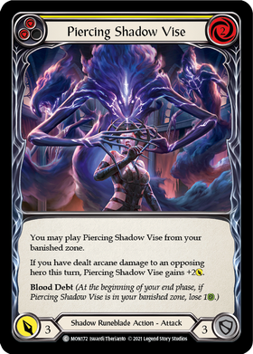 Piercing Shadow Vise (Yellow) [MON172] 1st Edition Normal - Duel Kingdom