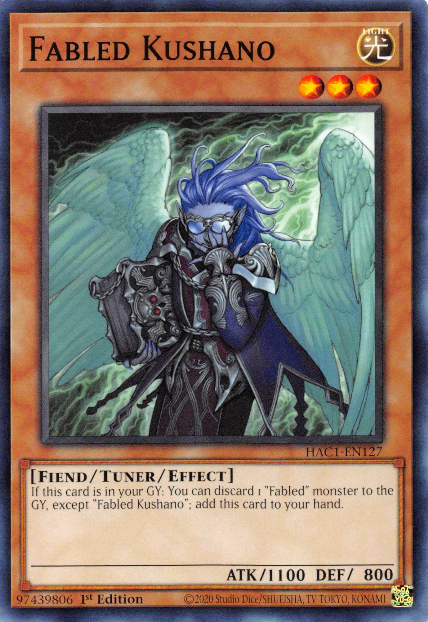 Fabled Kushano [HAC1-EN127] Common - Duel Kingdom