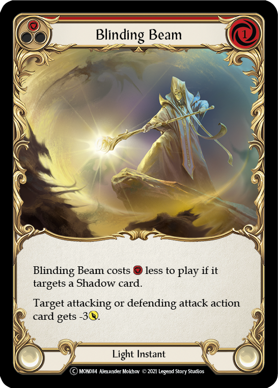 Blinding Beam (Red) (Rainbow Foil) [U-MON084-RF] Unlimited Rainbow Foil - Duel Kingdom
