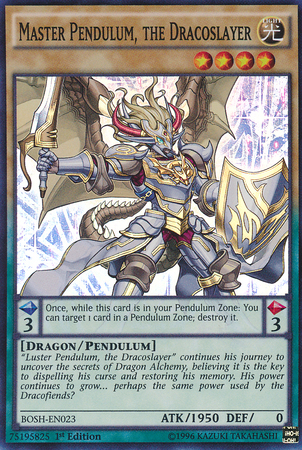 Master Pendulum, the Dracoslayer [BOSH-EN023] Super Rare - Duel Kingdom