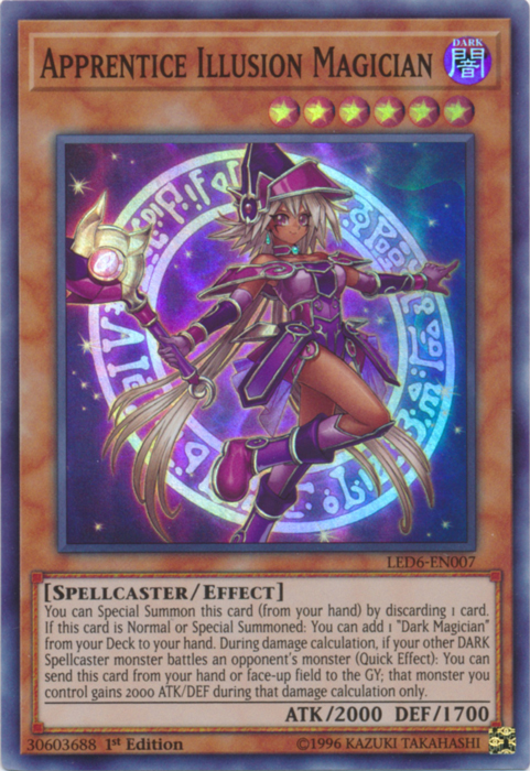 Apprentice Illusion Magician [LED6-EN007] Super Rare - Duel Kingdom