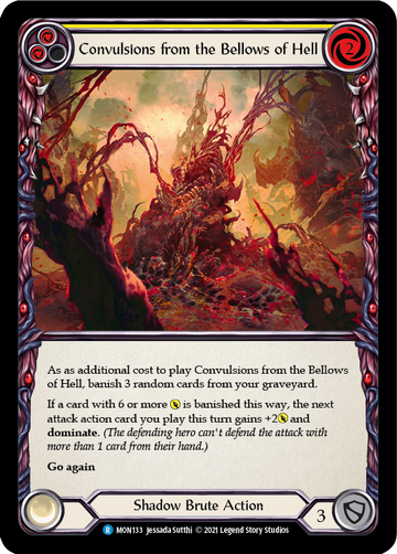Convulsions from the Bellows of Hell (Yellow) [MON133] 1st Edition Normal - Duel Kingdom