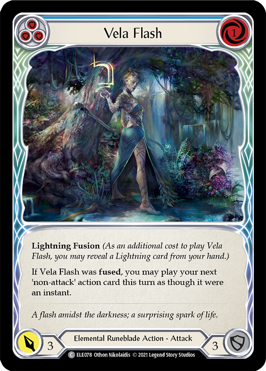Vela Flash (Blue) [ELE078] 1st Edition Normal - Duel Kingdom