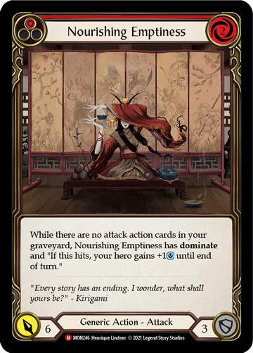 Nourishing Emptiness (Rainbow Foil) [MON246-RF] 1st Edition Rainbow Foil - Duel Kingdom