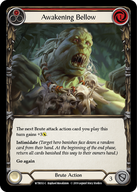 Awakening Bellow (Red) [WTR032-C] Alpha Print Rainbow Foil - Duel Kingdom