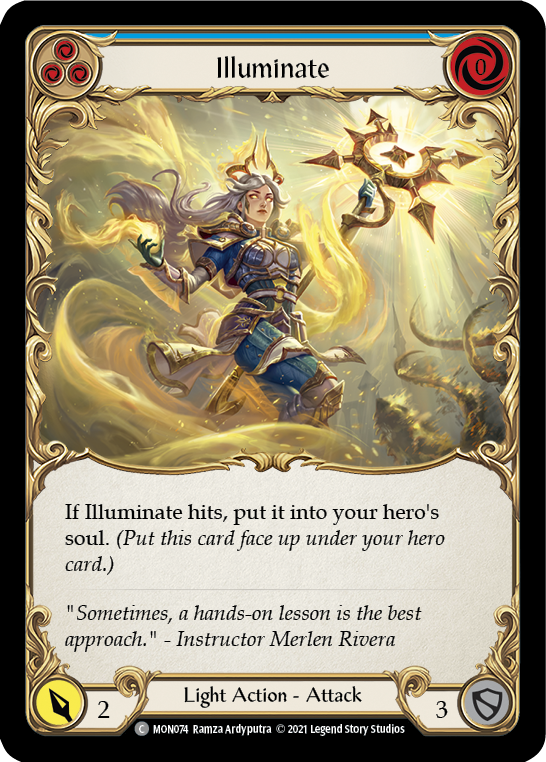 Illuminate (Blue) [MON074] 1st Edition Normal - Duel Kingdom