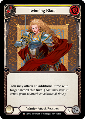 Twinning Blade (Rainbow Foil) [CRU082-RF] Unlimited Rainbow Foil - Duel Kingdom