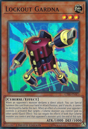 Lockout Gardna [CIBR-ENSE3] Super Rare - Duel Kingdom