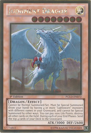 Judgment Dragon [PGLD-EN072] Gold Rare - Duel Kingdom