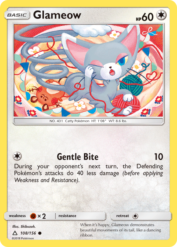 Glameow (108/156) [Sun & Moon: Ultra Prism] - Duel Kingdom