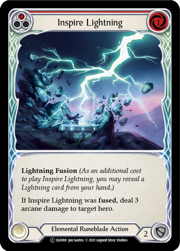 Inspire Lightning (Red) [U-ELE088] Unlimited Normal - Duel Kingdom