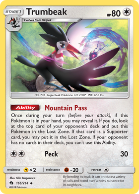 Trumbeak (165/214) [Sun & Moon: Lost Thunder] - Duel Kingdom