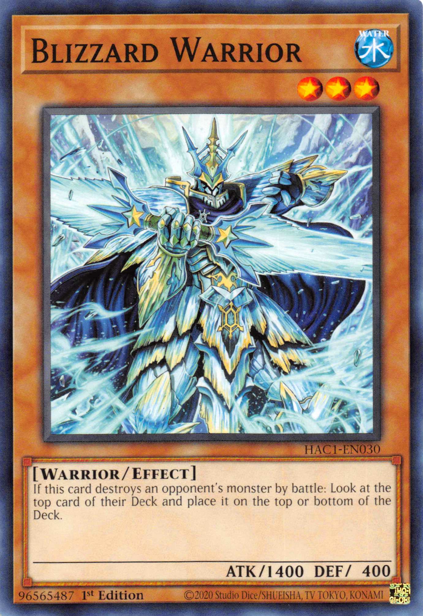 Blizzard Warrior [HAC1-EN030] Common - Duel Kingdom
