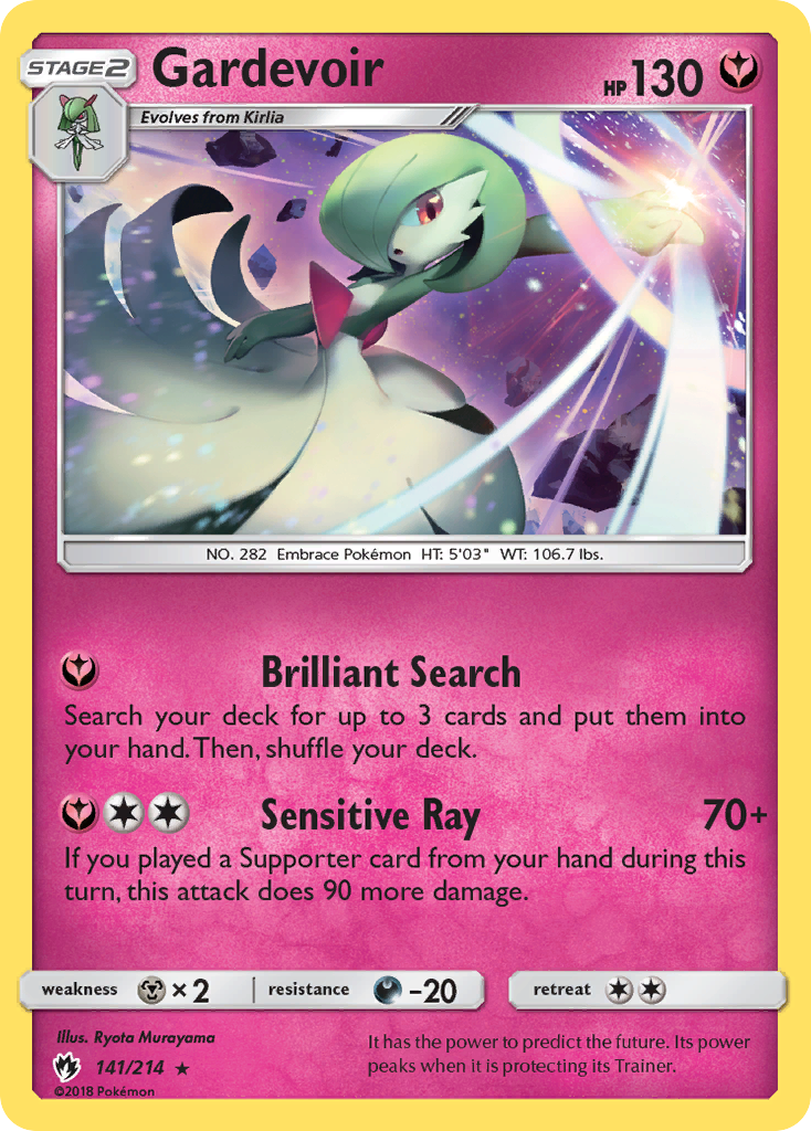 Gardevoir (141/214) [Sun & Moon: Lost Thunder] - Duel Kingdom