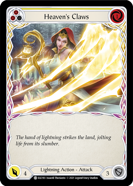 Heaven's Claws (Yellow) [ELE193] 1st Edition Normal - Duel Kingdom