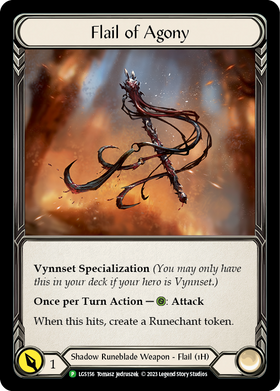 Flail of Agony - LGS156 [LGS156] [Flesh and Blood: Promo Cards] Cold Foil