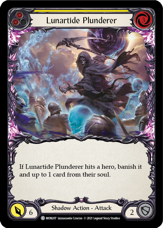 Lunartide Plunderer (Yellow) (Rainbow Foil) [MON207-RF] 1st Edition Rainbow Foil - Duel Kingdom