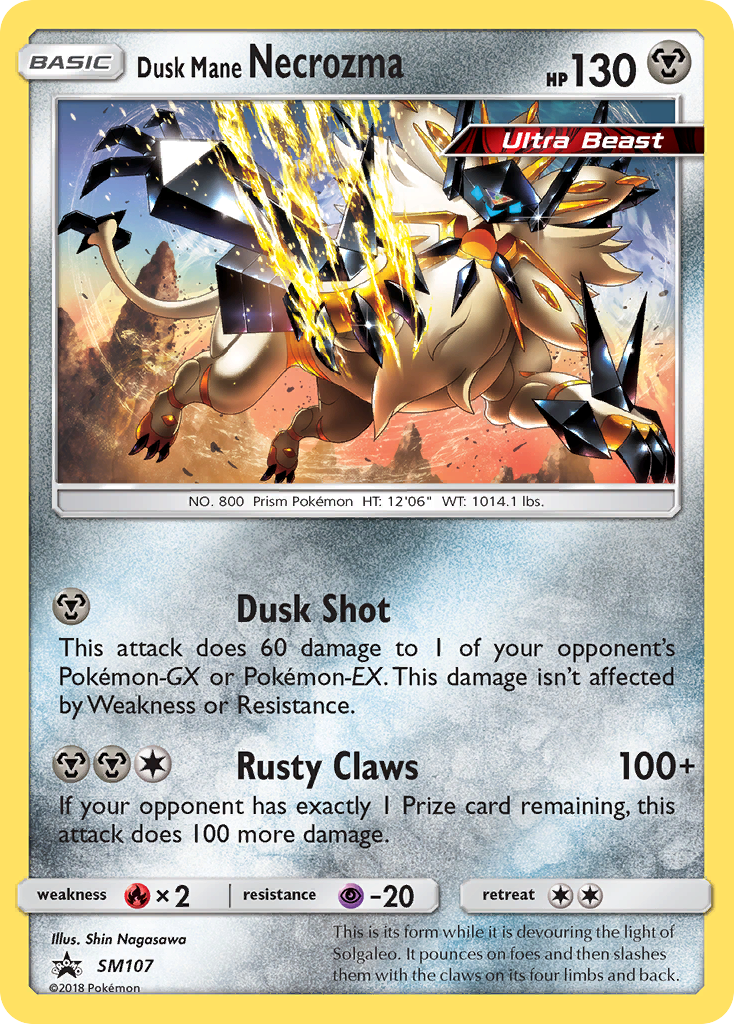 Dusk Mane Necrozma (SM107) [Sun & Moon: Black Star Promos] - Duel Kingdom