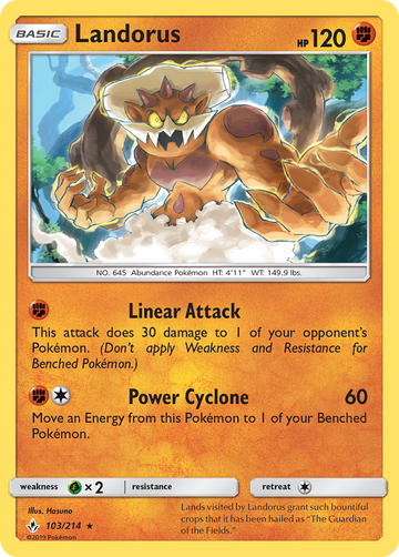 Landorus (103/214) [Sun & Moon: Unbroken Bonds] - Duel Kingdom