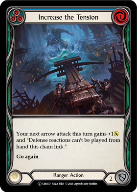 Increase the Tension (Blue) (Rainbow Foil) [CRU137-RF] Unlimited Rainbow Foil - Duel Kingdom