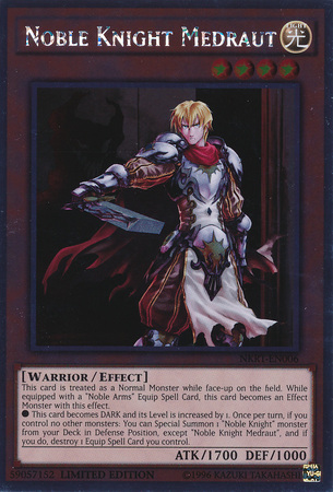 Noble Knight Medraut [NKRT-EN006] Platinum Rare - Duel Kingdom