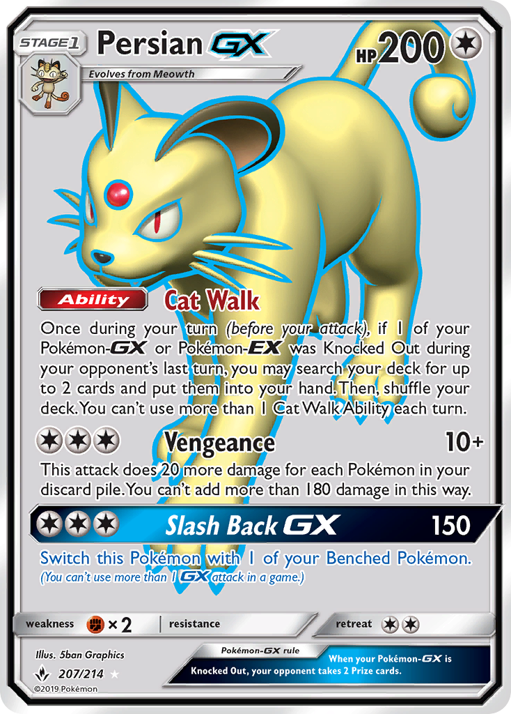 Persian GX (207/214) [Sun & Moon: Unbroken Bonds] - Duel Kingdom