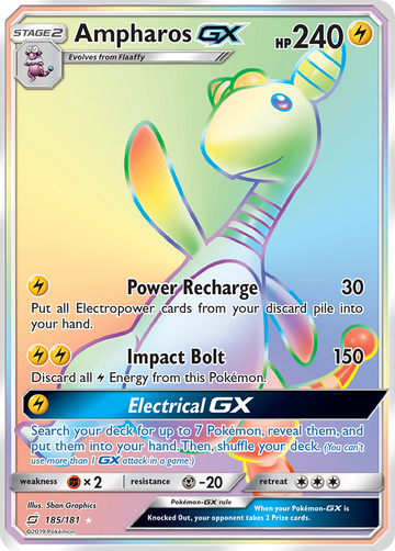 Ampharos GX (185/181) [Sun & Moon: Team Up] - Duel Kingdom