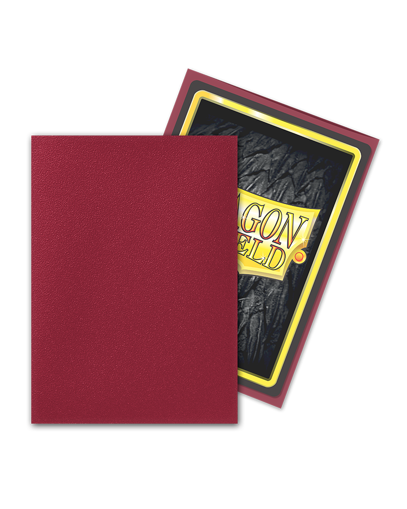 100ct Blood Red Dragon Shield Matte Sleeves