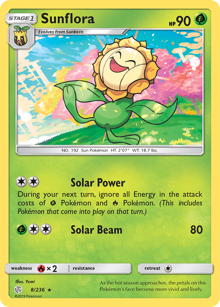 Sunflora (8/236) [Sun & Moon: Cosmic Eclipse] - Duel Kingdom